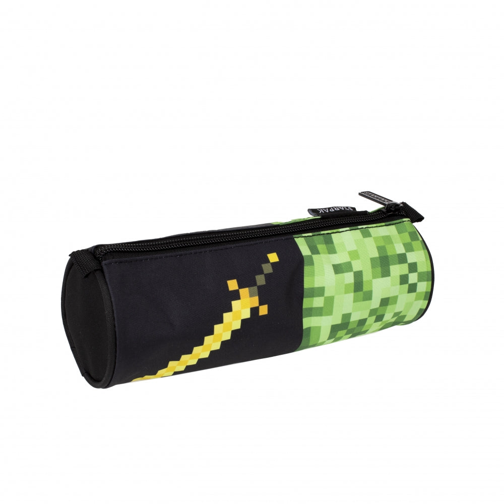 Pencil case tube Pixel Green