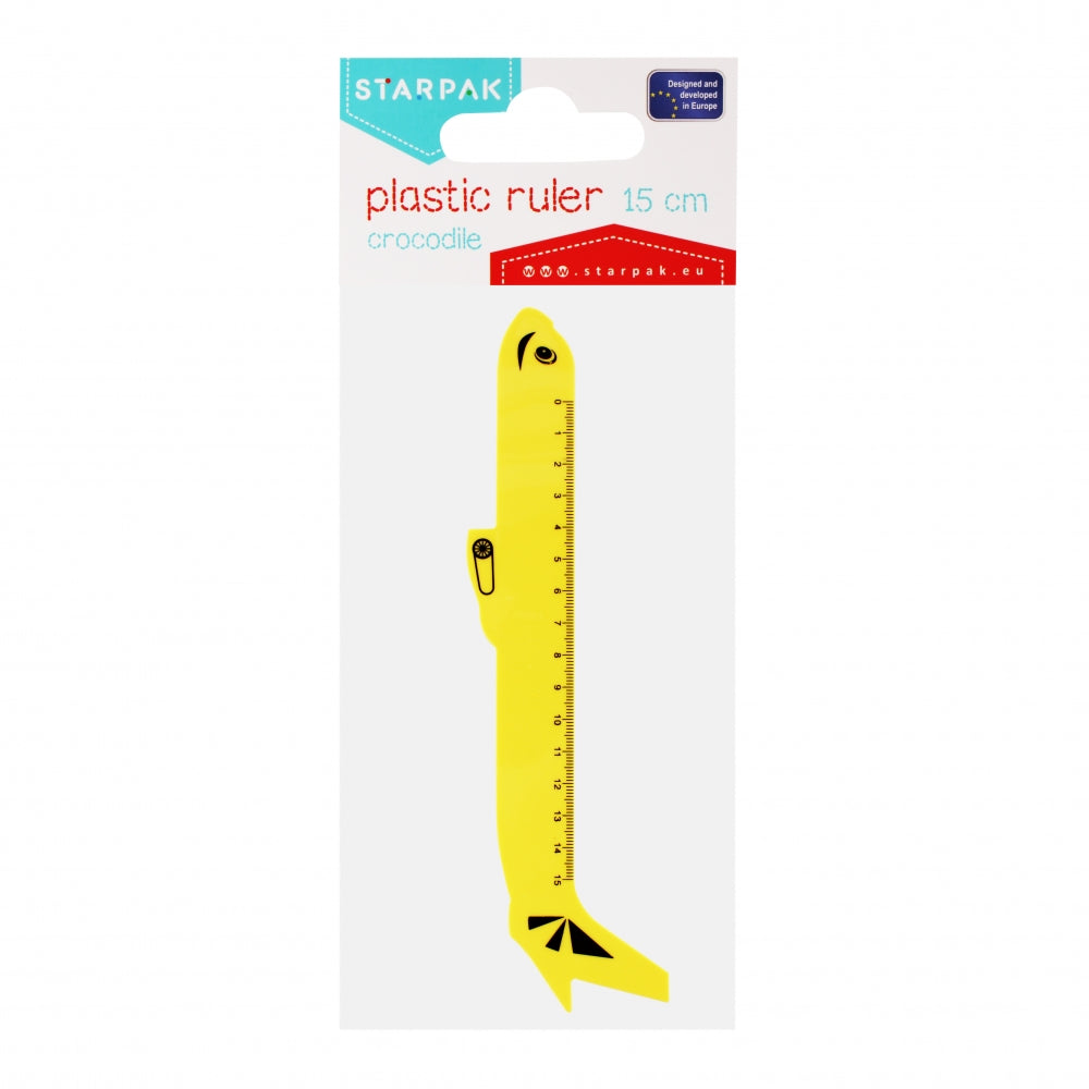 Linijka plastikowa Samolot 15cm PBH