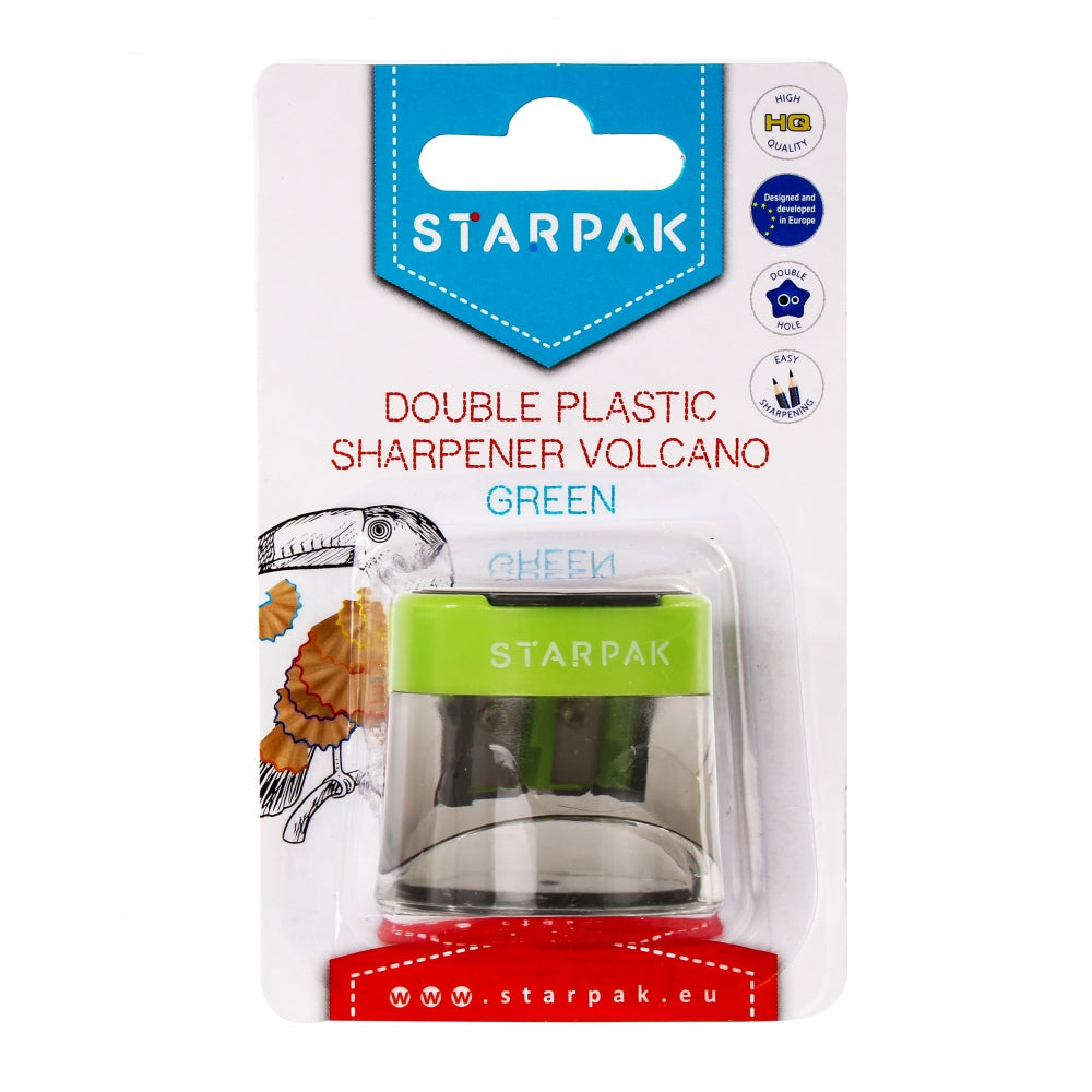 Pencil sharpener 2 holes Volcano green B/C
