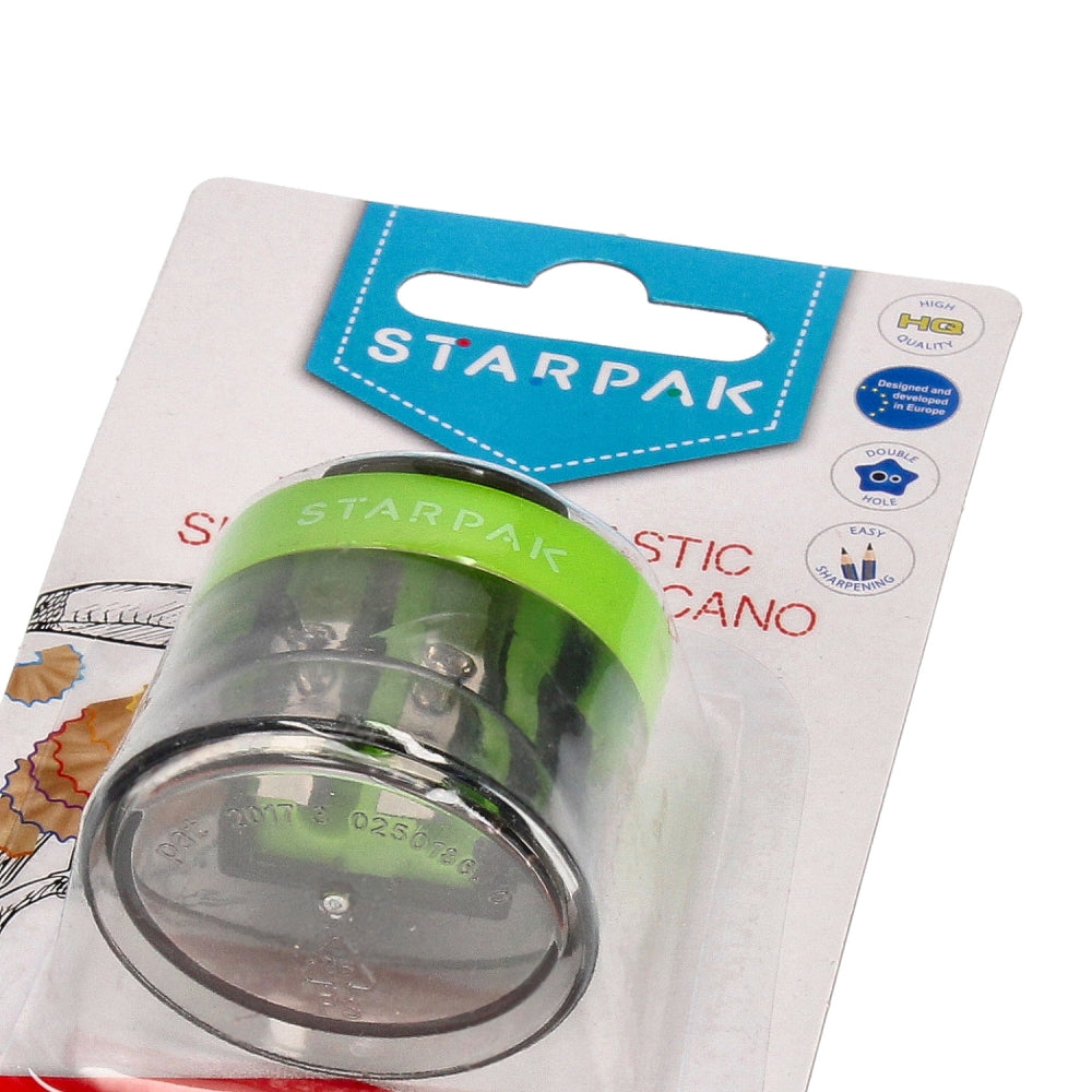 Pencil sharpener 2 holes Volcano green B/C