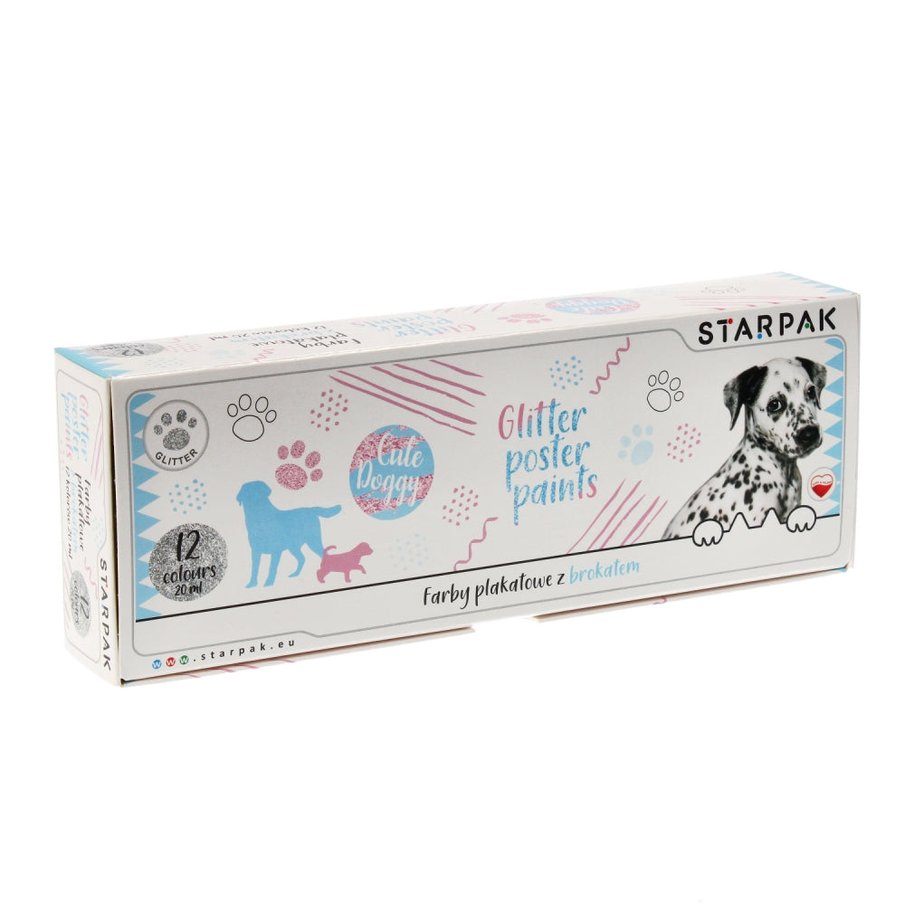Farby plakatowe 12kolorów 20ml Cut Pies