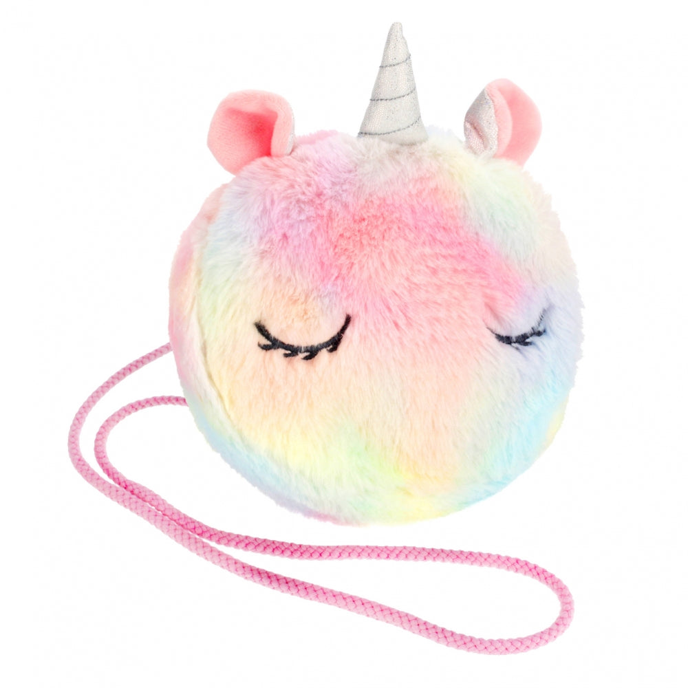 Plush Unicorn rainbow shoulder bag