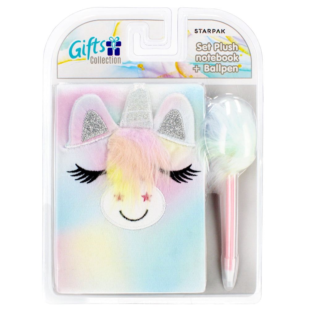 Notes pluszowy długopis Unicorn
