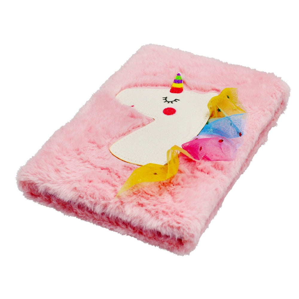 Notes A5 pluszowy pastelowy Unicorn