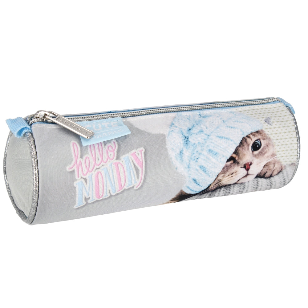 Piórnik tuba 1zamek Kitty Blue