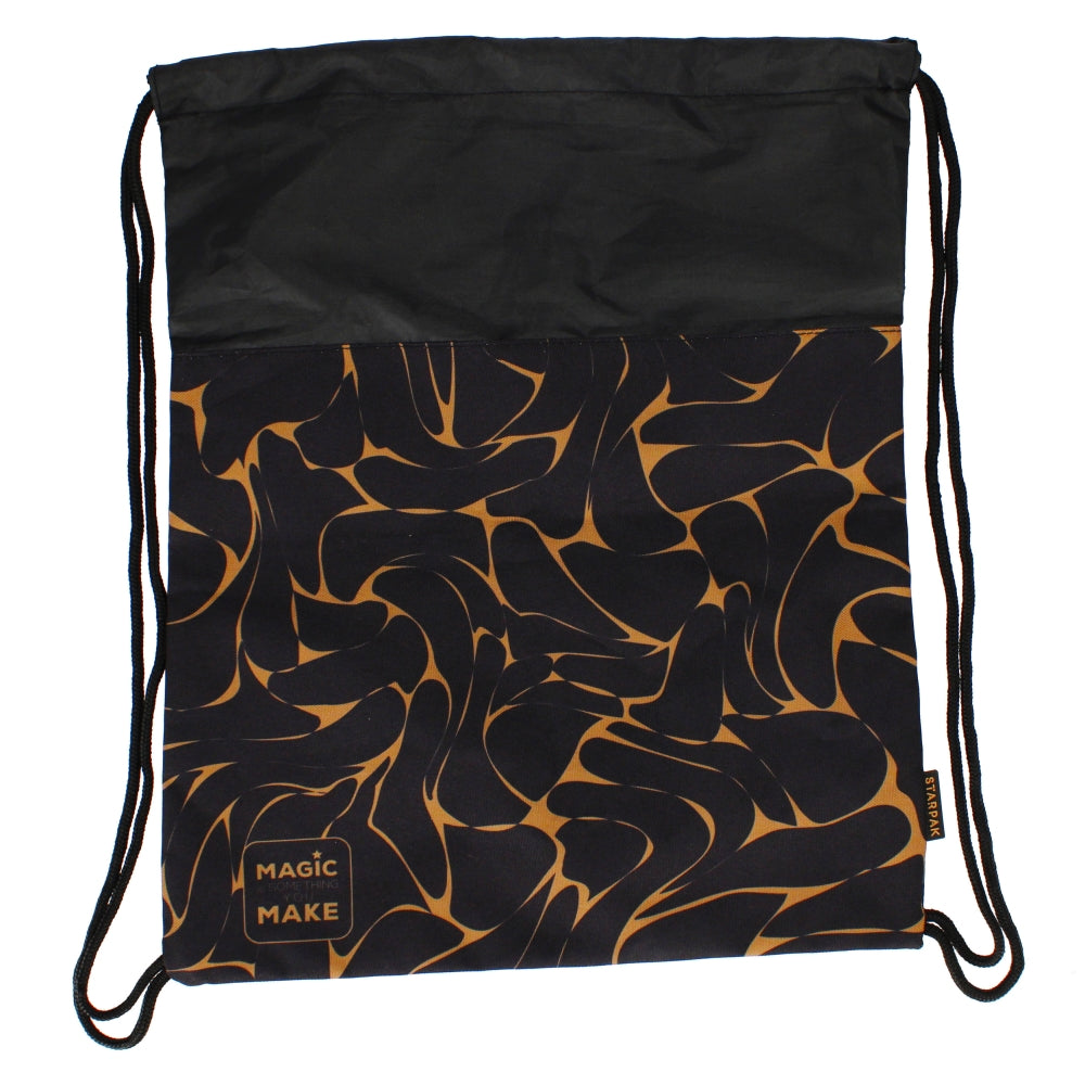 Gold shoe bag