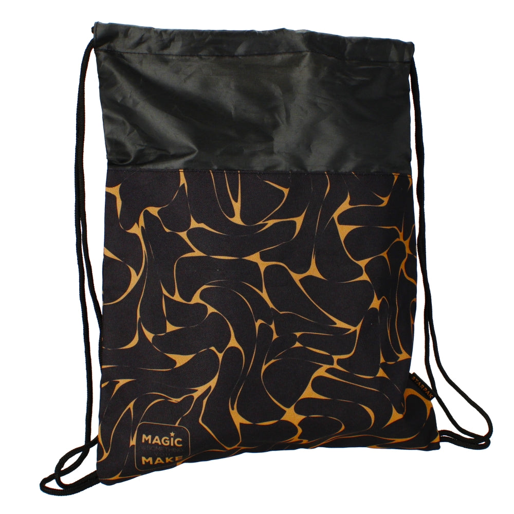 Gold shoe bag
