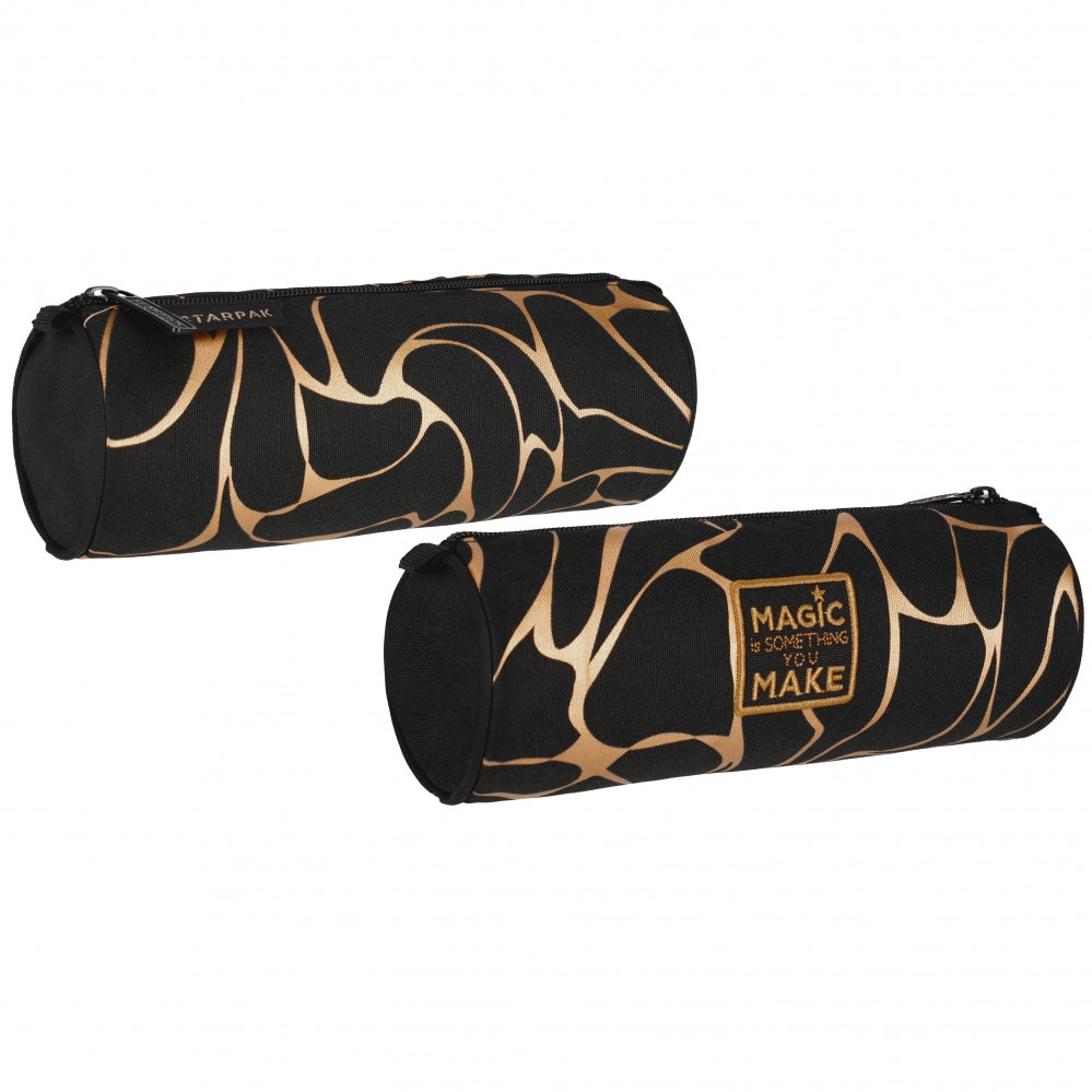 Pencil case tube 1-zipper Gold