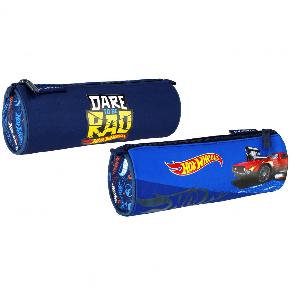 Pencil case tube 1-zip Hot Wheels