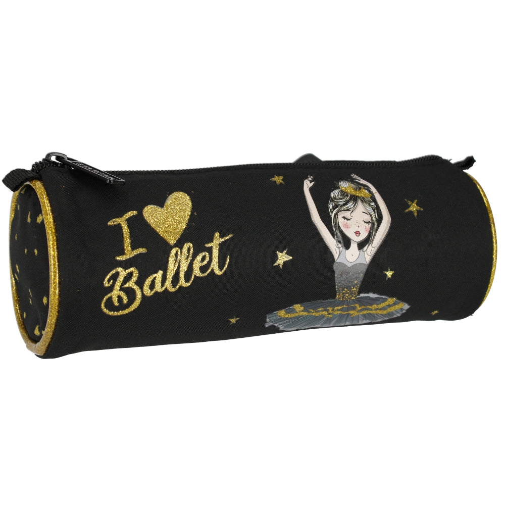 Pencil case tube Ballerina black