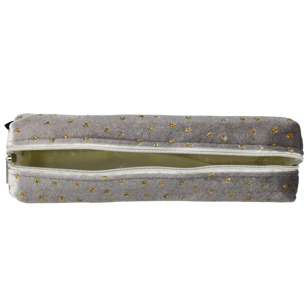 Piórnik tuba kwadratowa Grey Cristal