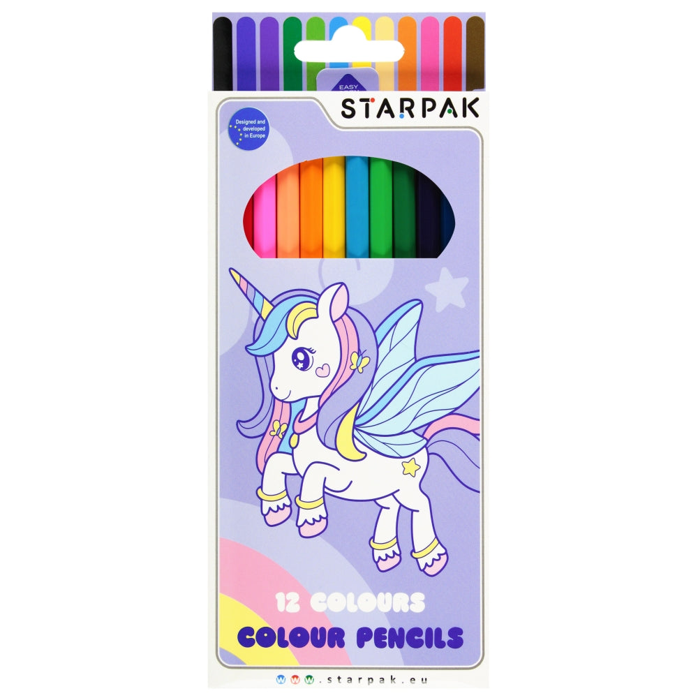 Kredki ołówkowe 12 kolorów Unicorn