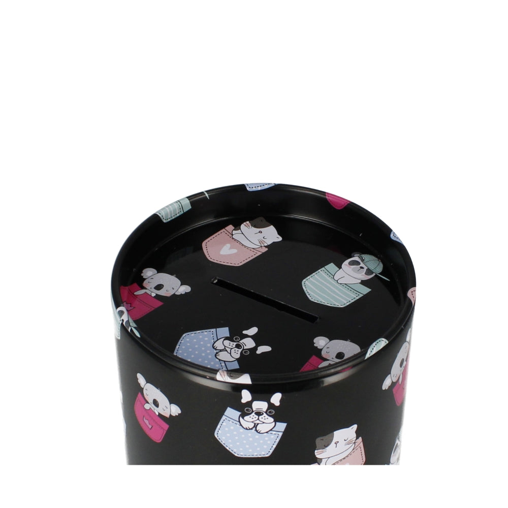 Minisy Round Metal Piggy Bank