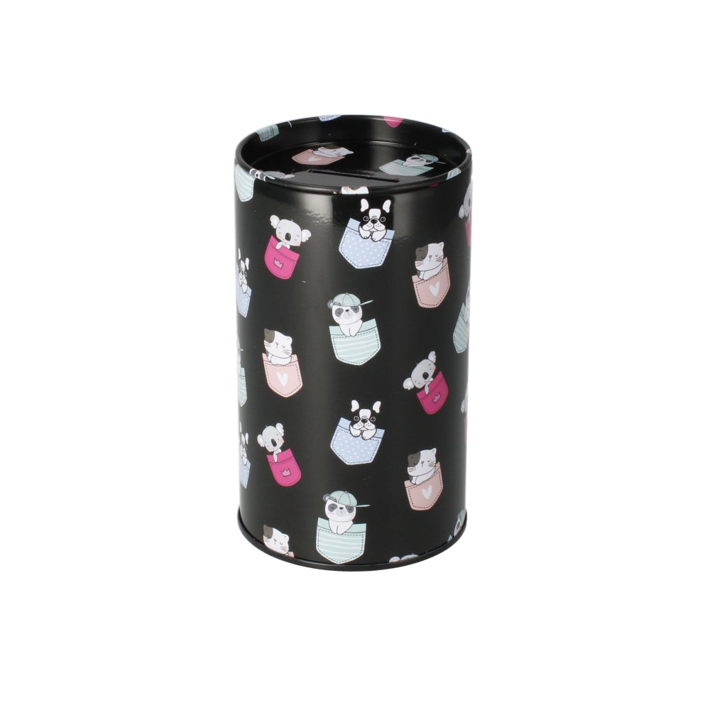 Minisy Round Metal Piggy Bank
