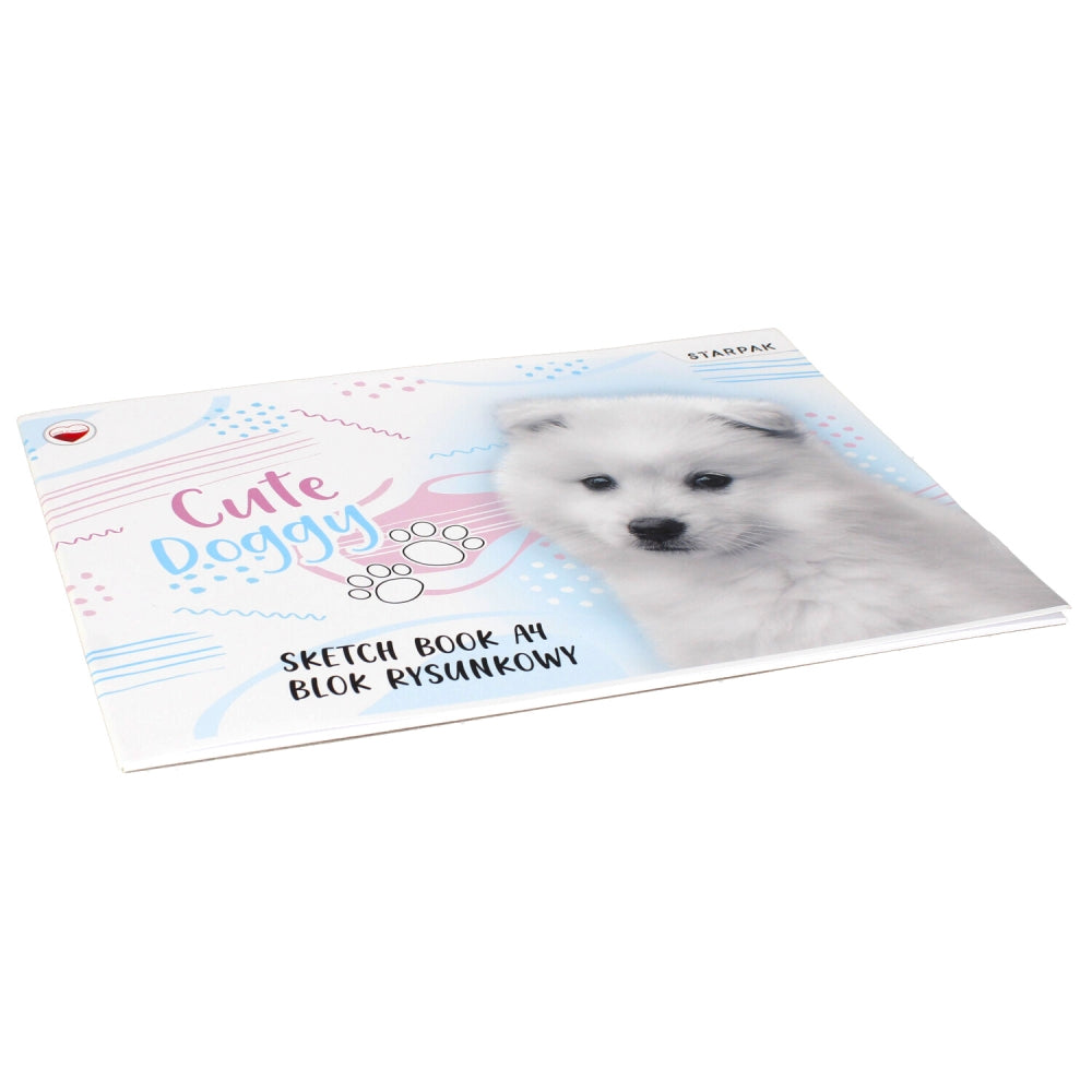 Blok rysunkowy A4/20k biały Cute Doggy
