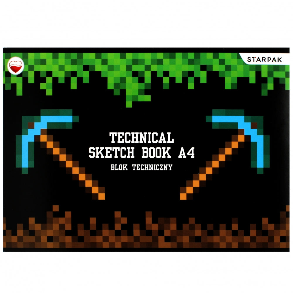 Blok techniczny A4/10k biały Pixel Game2