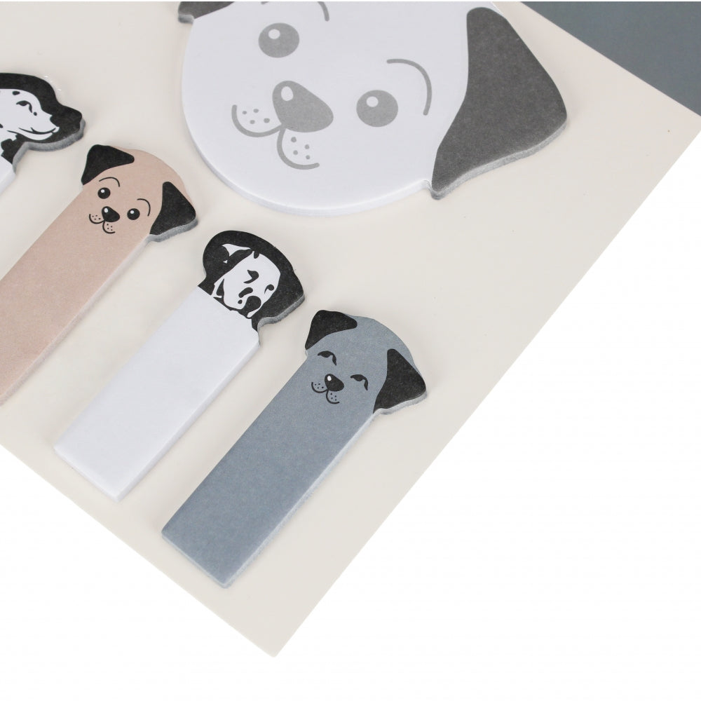 Indexing tab mix of designs 5 colors Dog B&W