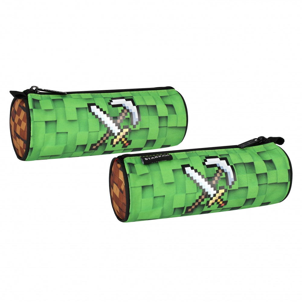 Pencil case tube 1-zip Pixel Game