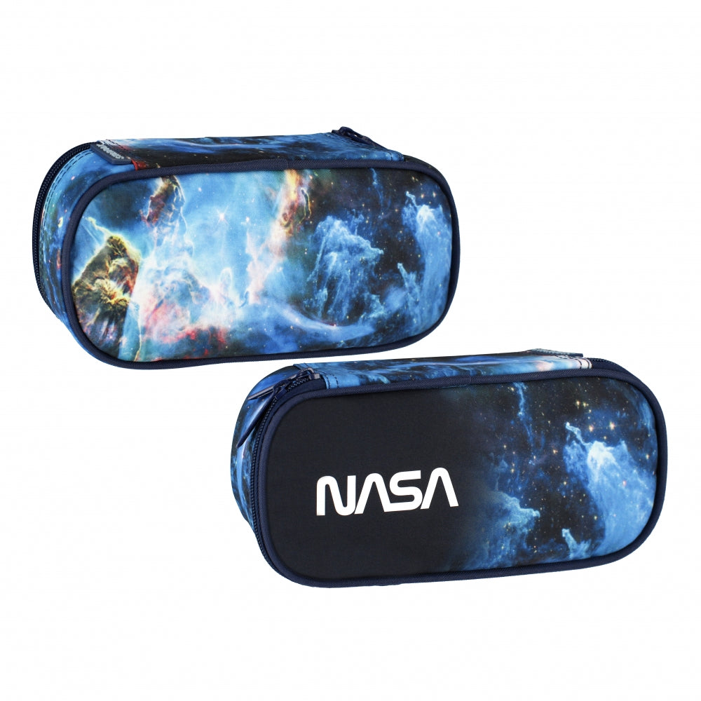 Pencil case oval 1-zip NASA1