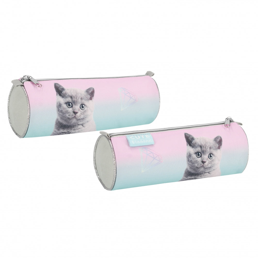 Pencil case tube 1-zip Kitty