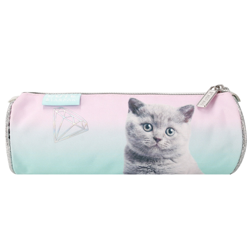 Pencil case tube 1-zip Kitty