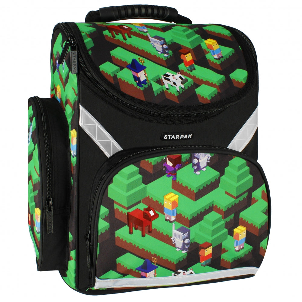 Pixel Game School Bag