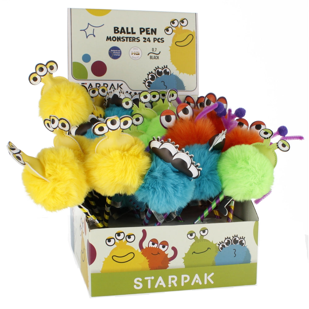 Długopis zamykany Monster display A 24