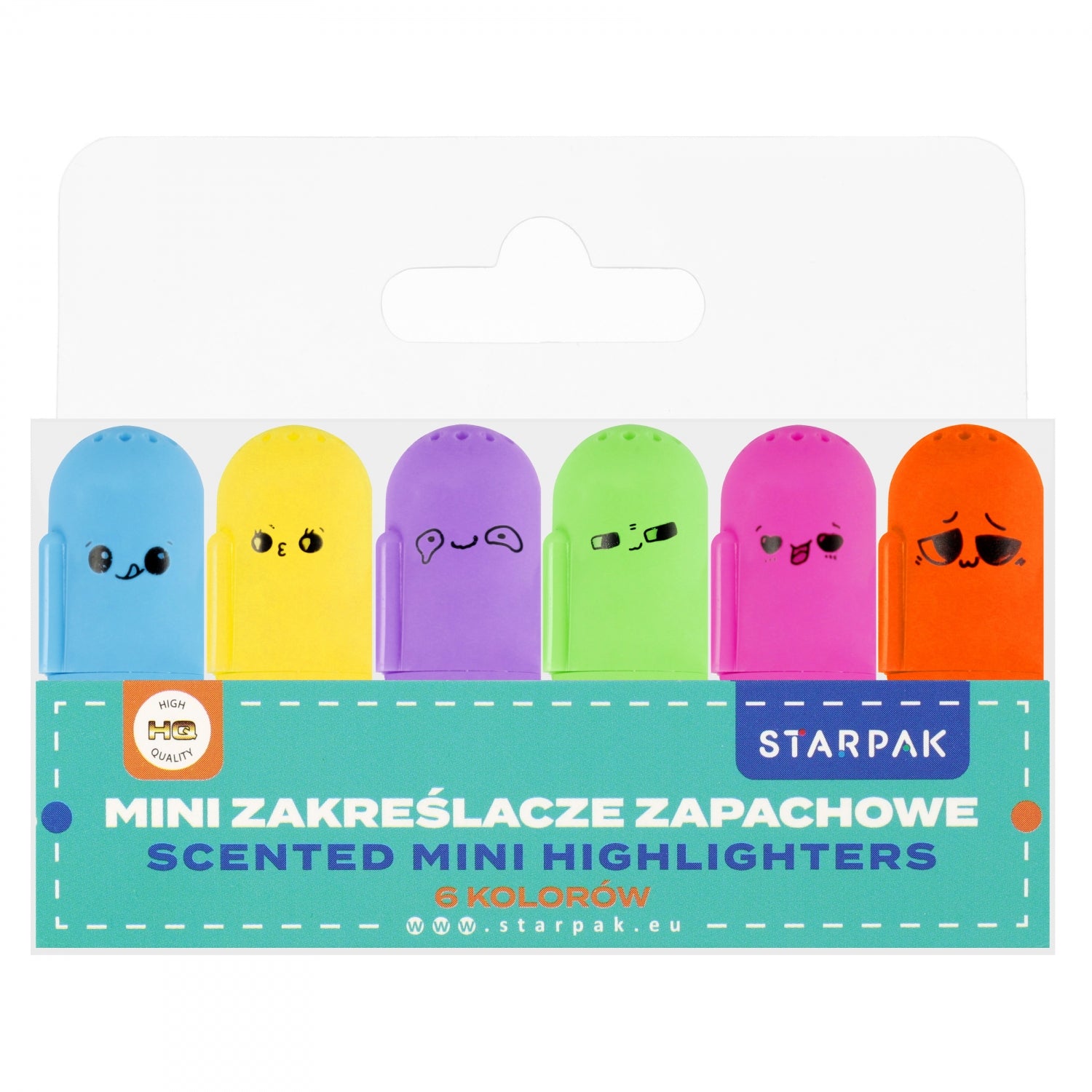 Zakreślacz mini zapachowy 6 kolorów