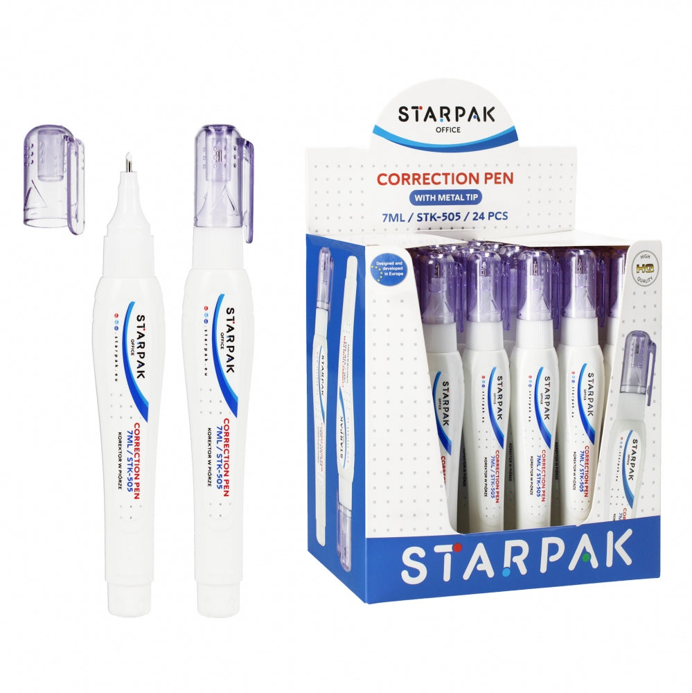 Korektor w piórze 7ml metalowa końcówka display A 24