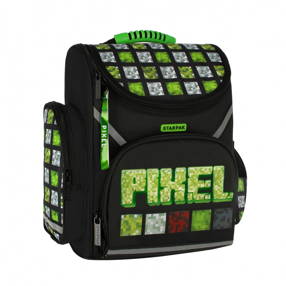 School bag Pixel green