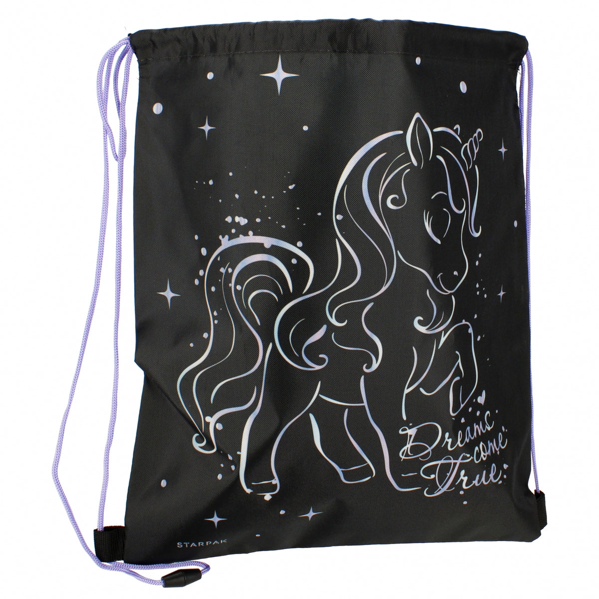 Unicorn shoe bag, black