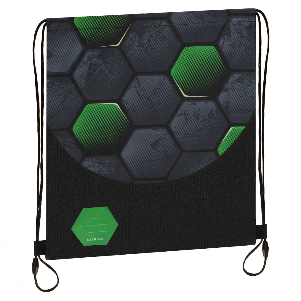 Football shoe bag green ball