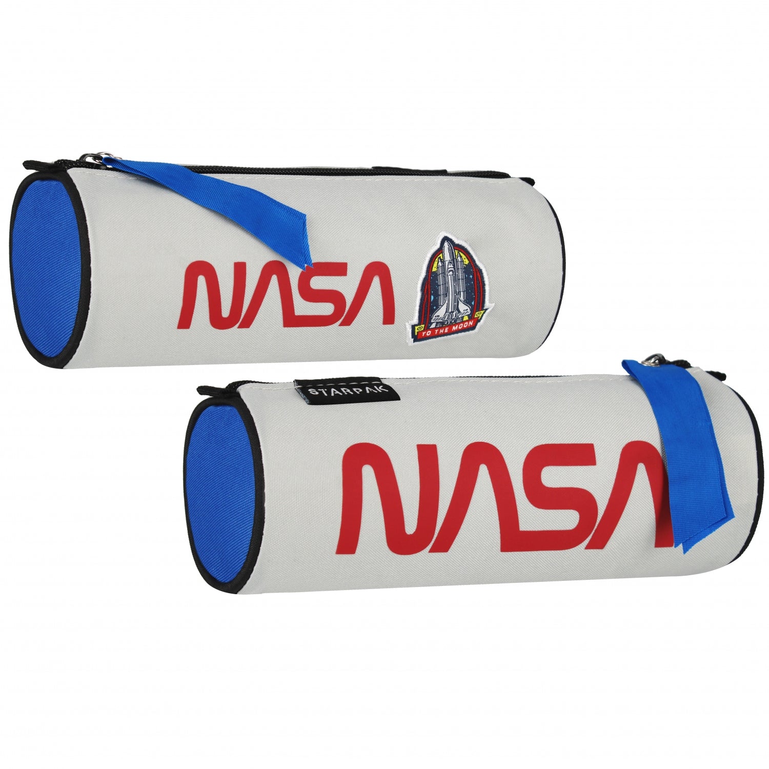 Piórnik tuba 1zamek NASA popielaty