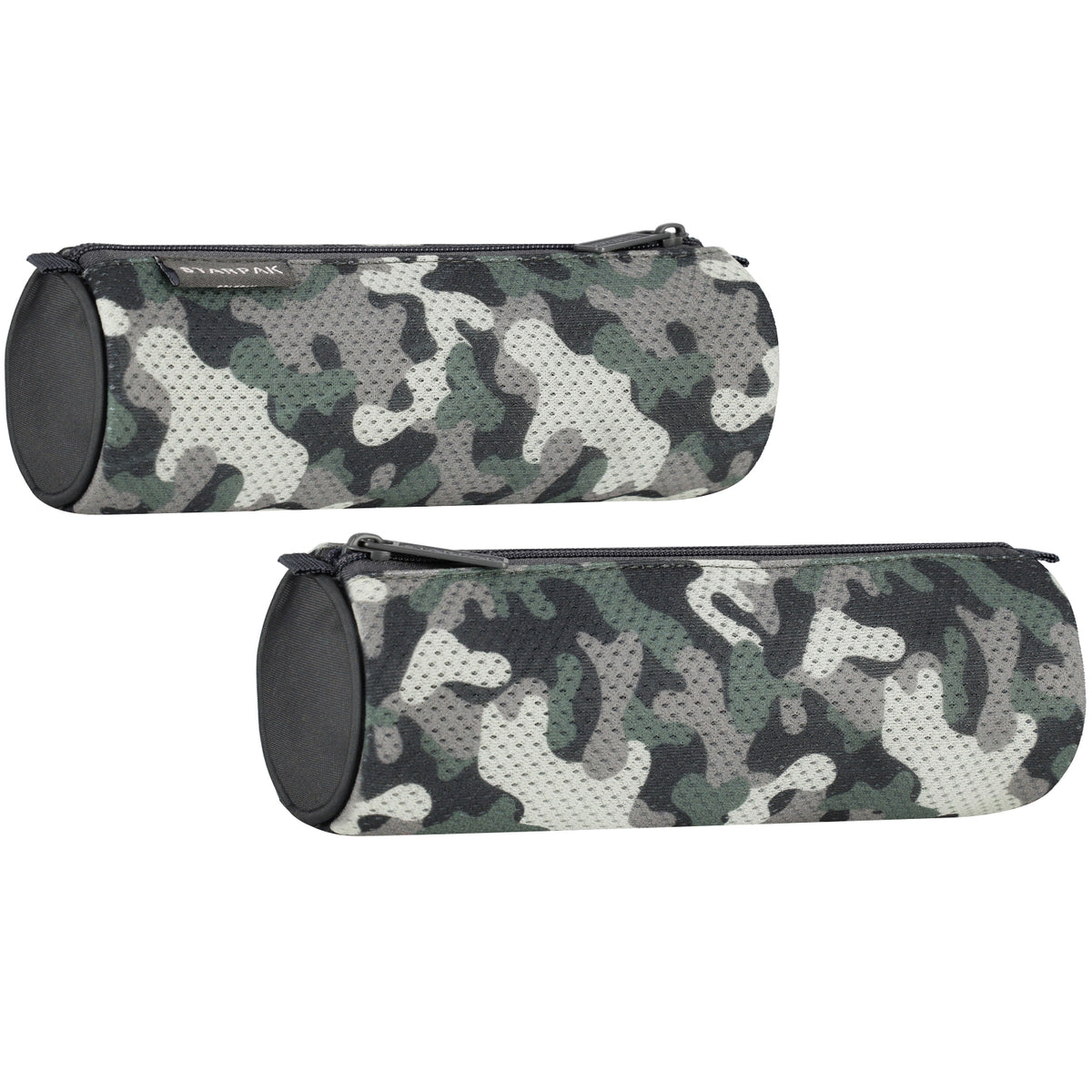 Pencil case tube 1zip Moro with mesh