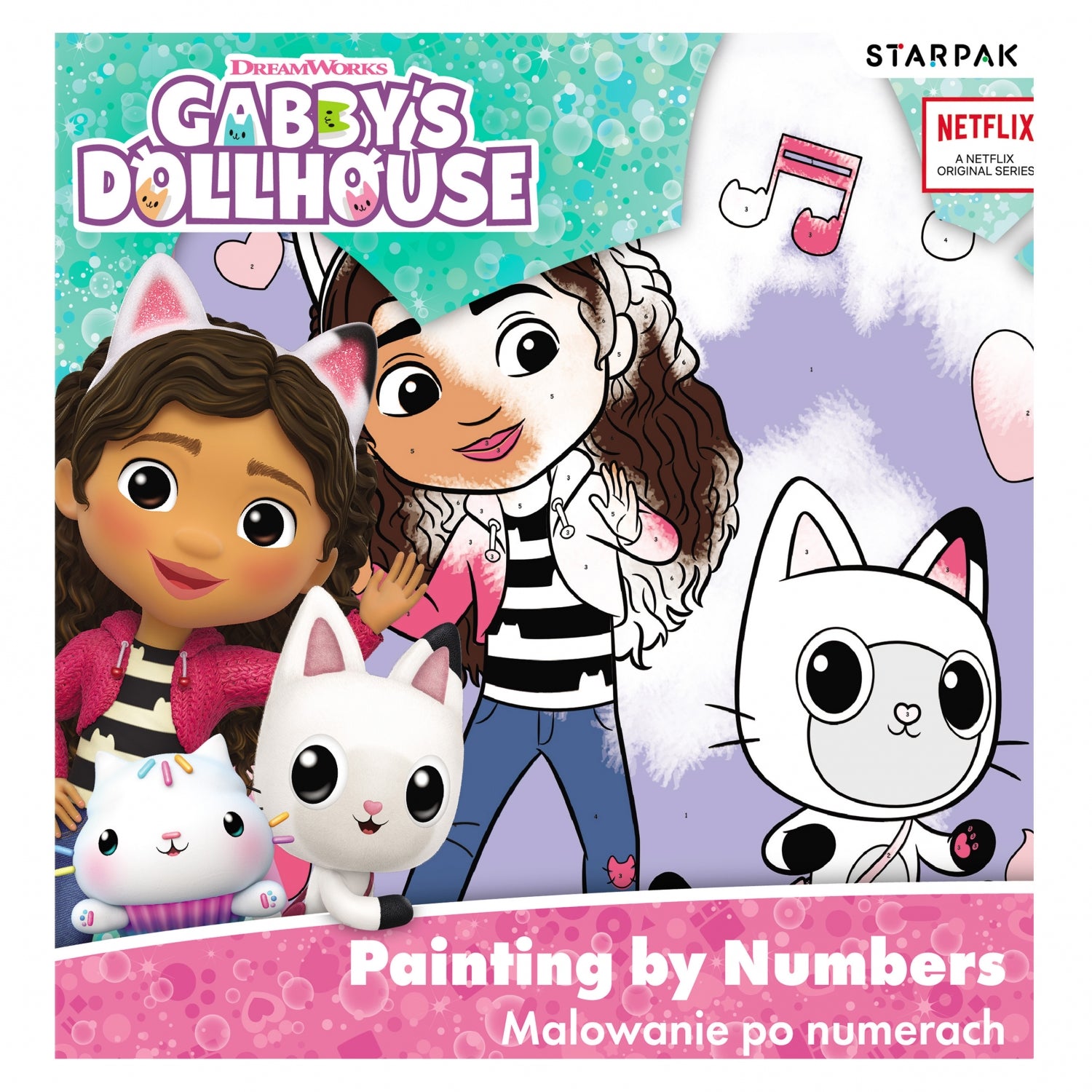 Podobrazie malowanka 20x20 Gabby s Dollhouse