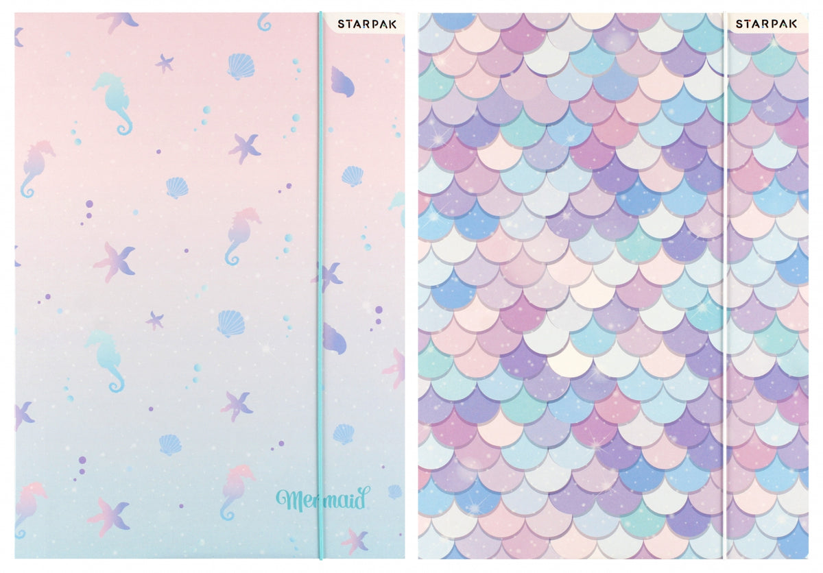 Folder with elastic A4 Mermaid