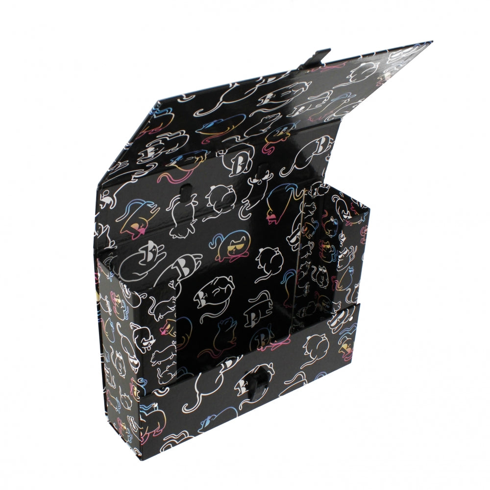 Kitty A4/95mm folder with handle, holographic
