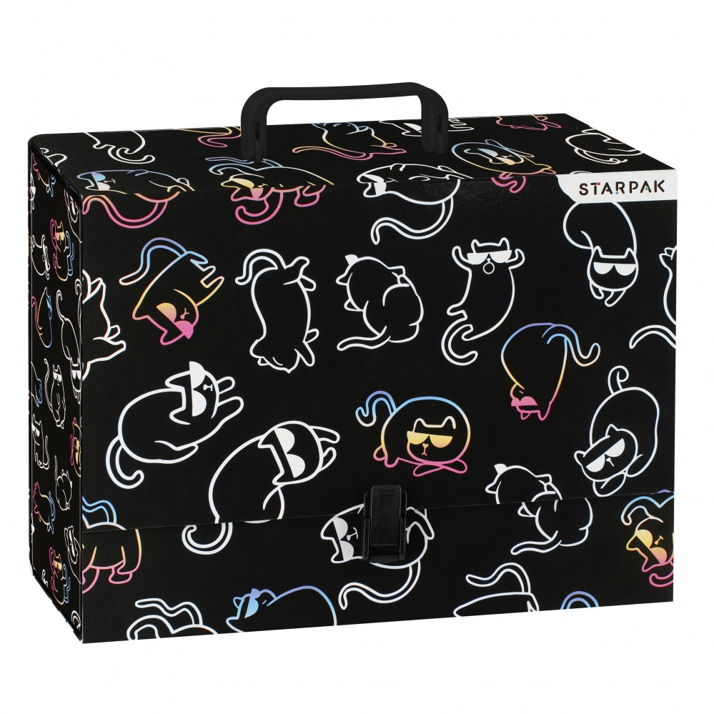 Kitty A4/95mm folder with handle, holographic