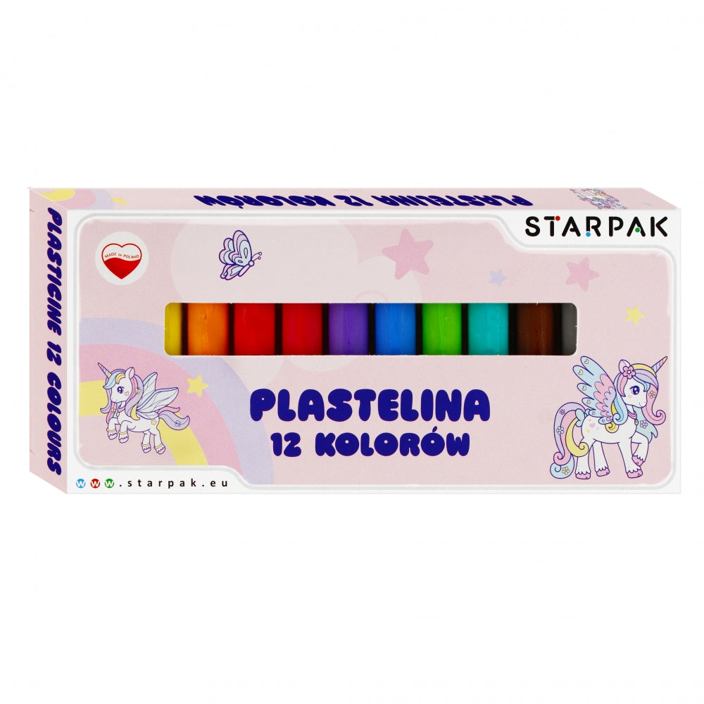 Plastelina 12 kolorów Unicorn