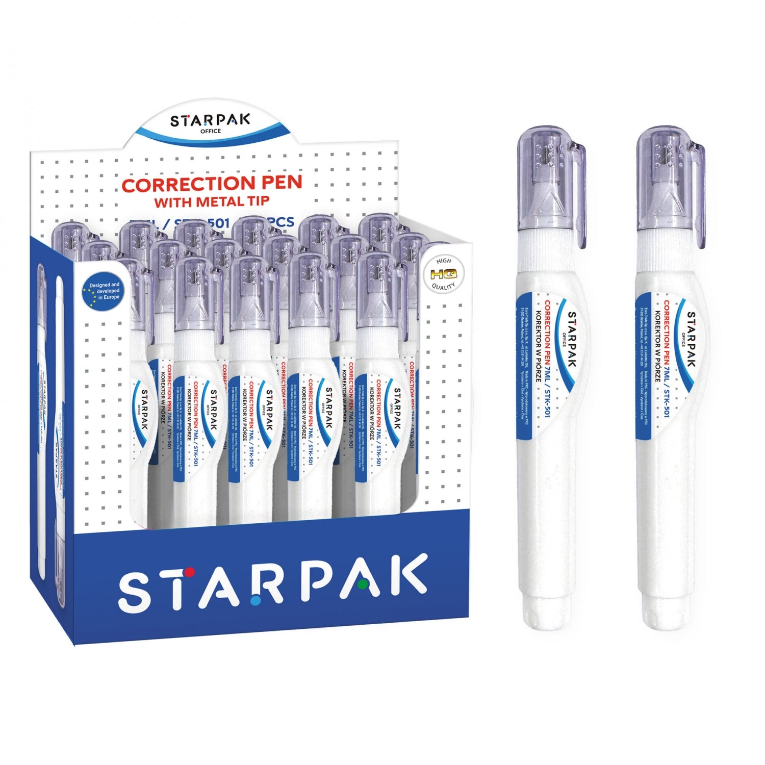 Korektor w piórze 7ml metalowa końcówka display A 24