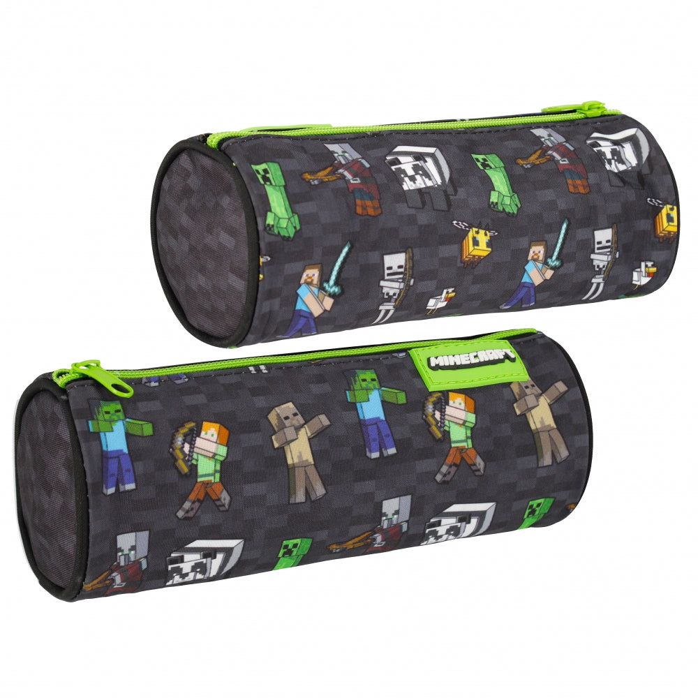 Pencil case tube 1 zipper MINECRAFT PIO562