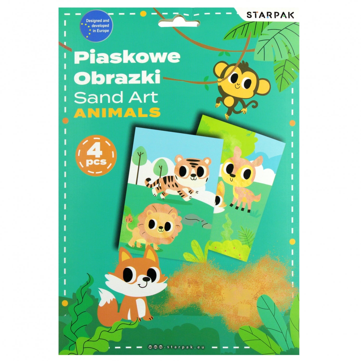 Zestaw kreatywny piaskowe obrazki Animals