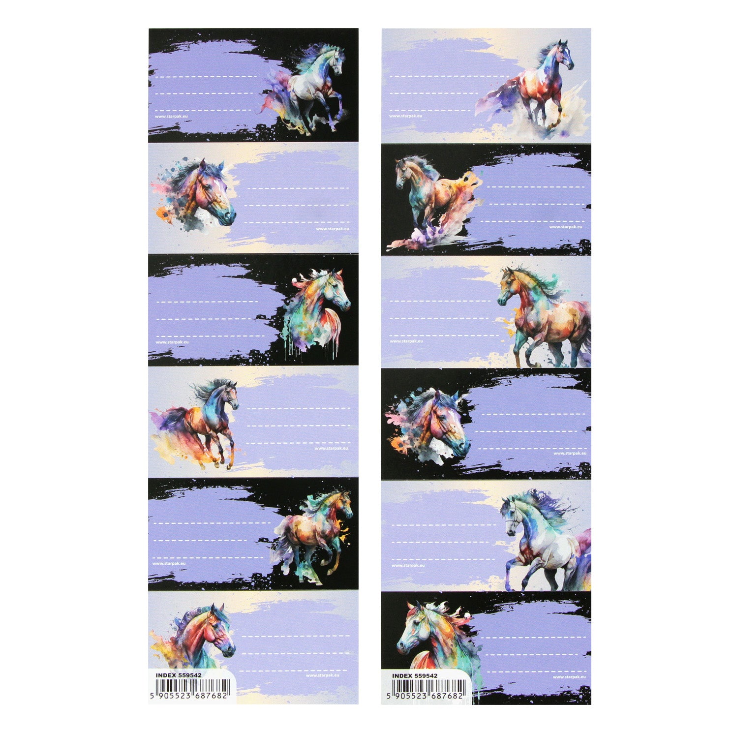 Naklejki na zeszyt Horse A 25