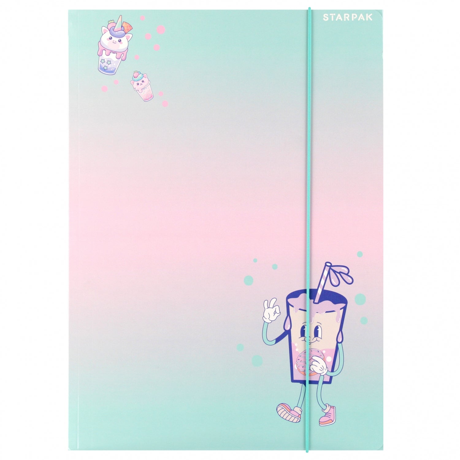Teczka z gumką A4 Bubble Tea