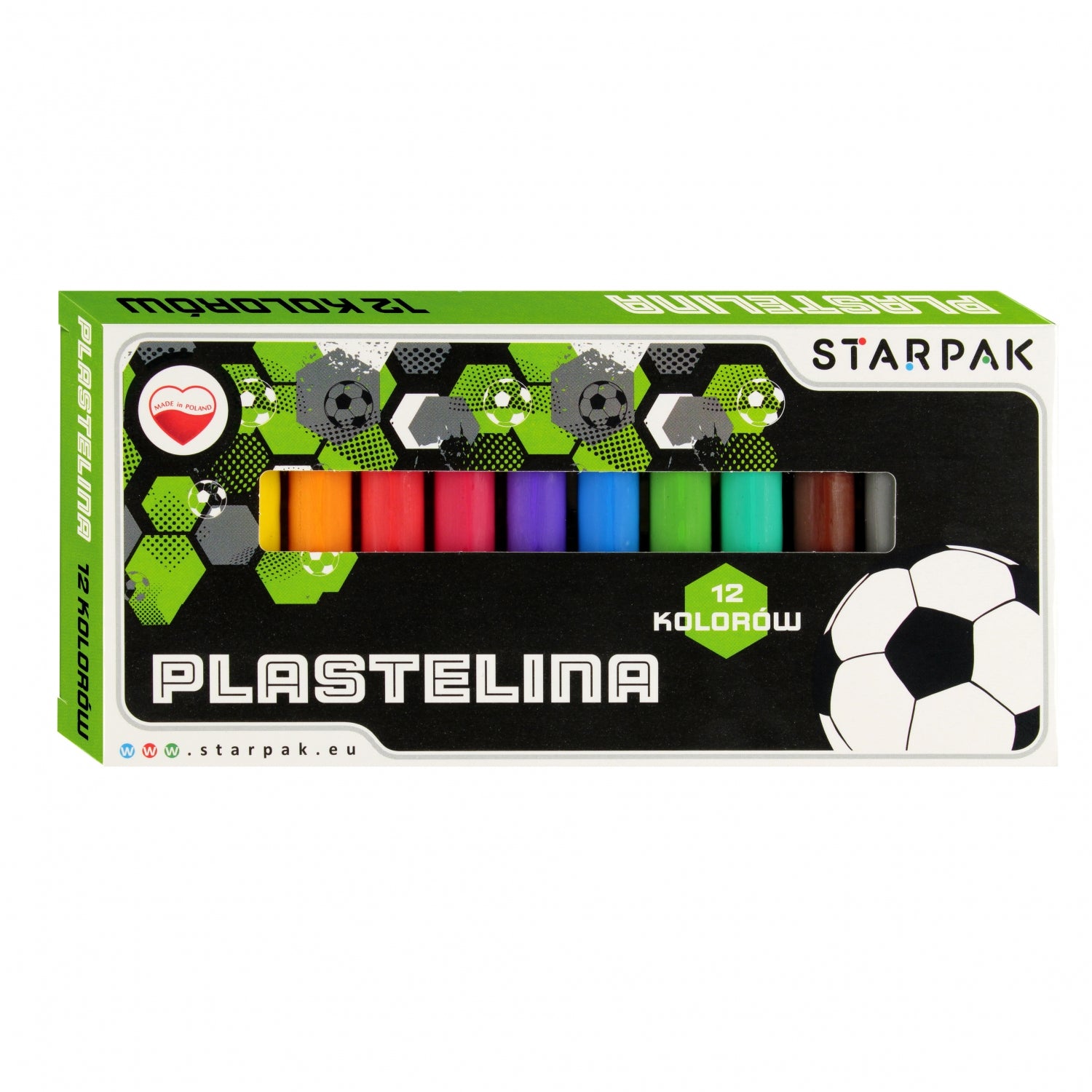 Plastelina 12 kolorów Football2
