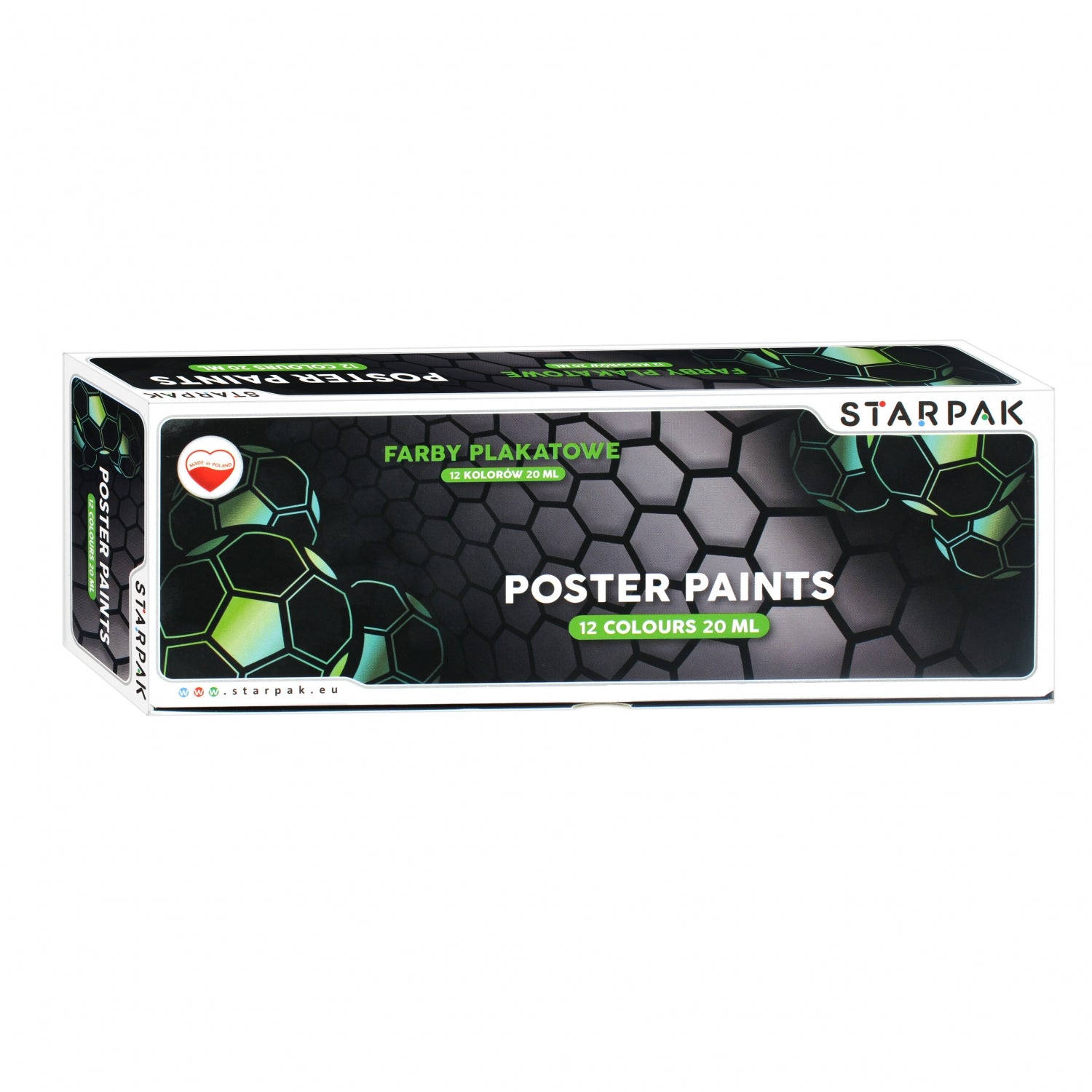 Farby plakatowe 12kolorów 20ml Football