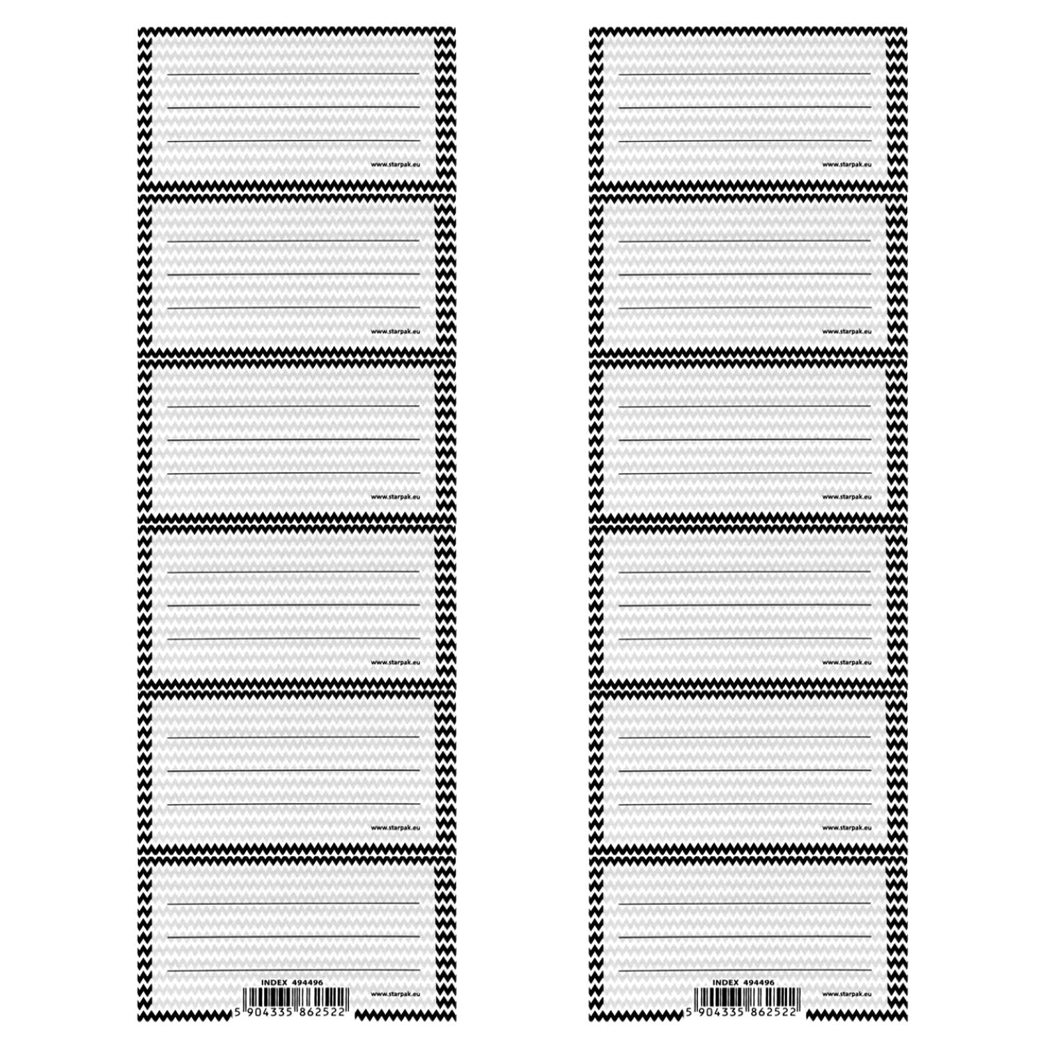 Naklejki na zeszyt Ramka B&W1 A 25