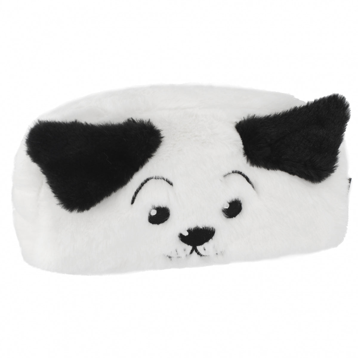 Piórnik saszetka pluszowa 1zamek Dog B&W
