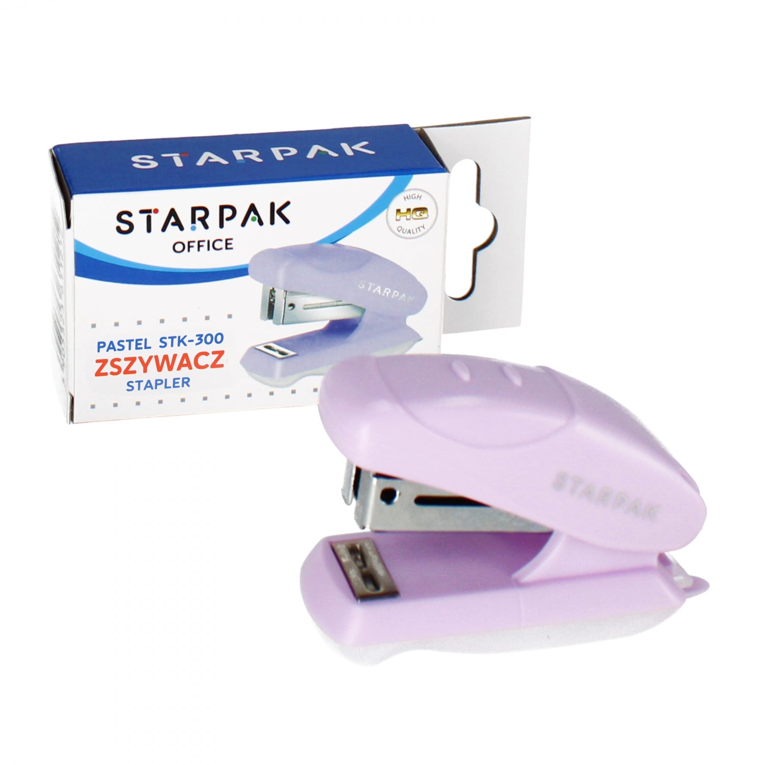 Zszywacz mini 20k 24/6 26/6 pastelowy fiolet