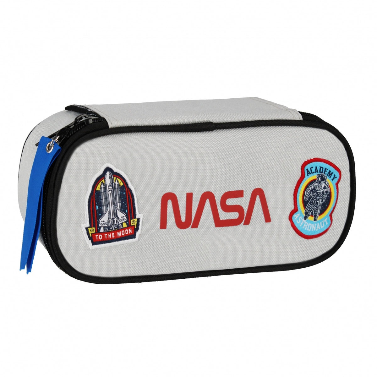 NASA Grey Oval Pencil Case with 1 Zip
